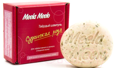 Твердый шампунь для волос Meela Meelo Суданская роза (85г)