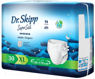 Подгузники для взрослых Dr.Skipp Super Safe XL4 (30шт)