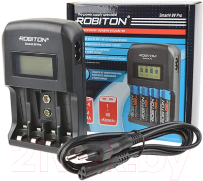 Зарядное устройство для аккумуляторов Robiton Smart4 9V Pro