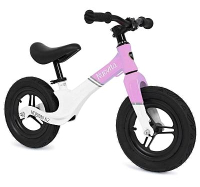 Велосипед детский/беговел Nuovita Mobinni N2 (белый/розовый) - 