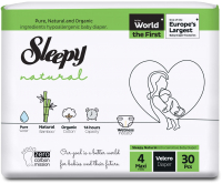 

Подгузники детские Sleepy Natural, Jumbo Pack Maxi