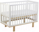 Детская кроватка Polini Kids Simple 340 / 0003107-17 (белый/натуральный) - 