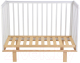 Миниатюра изображения товара Детская кроватка Polini Kids Simple 340 / 0003107-17 (белый/натуральный)