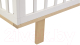 Миниатюра изображения товара Детская кроватка Polini Kids Simple 340 / 0003107-17 (белый/натуральный)