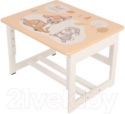 Комплект мебели с детским столом Polini Kids Disney Baby 400 SM Бэмби / 0003095 (бежевый/белый)