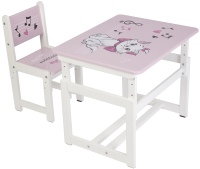

Комплект мебели с детским столом Polini Kids, Disney Baby 400 SM Кошка Мари / 0003094