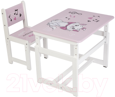 

Комплект мебели с детским столом Polini Kids, Disney Baby 400 SM Кошка Мари / 0003094