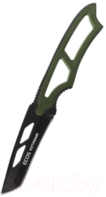 Нож туристический ECOS EX-SW-B01G / 325123 (зеленый, со свистком)