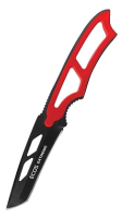 Нож туристический ECOS EX-SW-B01R / 325124 (красный, со свистком) - 