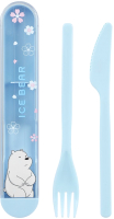 

Набор столовых приборов Miniso, We Bare Bears Белый медведь / 0255
