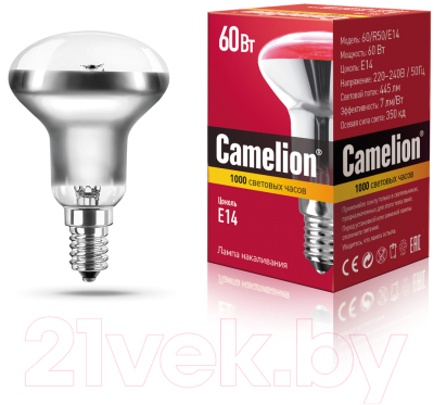 Лампа Camelion 60/R50/E14 / 8978