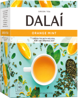 Чай пакетированный Dalai Orange Mint зеленый / 11033 (90пак) - 