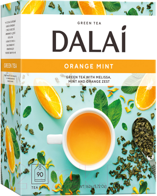 Чай пакетированный Dalai Orange Mint зеленый / 11033 (90пак)