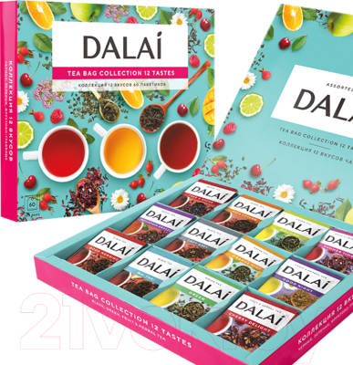Чай пакетированный Dalai Bag Collection 12 Tastes / 11070 (60пак)