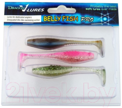 Мягкая приманка Dragon Belly Fish Pro / BF40D-MIX-3 (3шт)