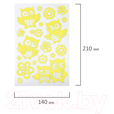 Изображение товара Набор наклеек Юнландия Совы / 662692