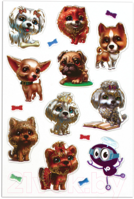 Изображение товара Набор наклеек Юнландия Собачки / 661818
