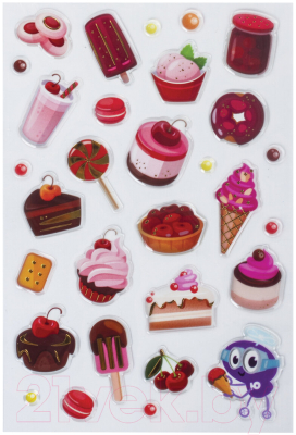 Изображение товара Набор наклеек Юнландия Сладости / 661820