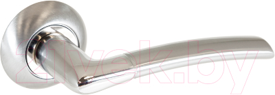Ручка дверная Аллюр Арт Старк 1492 SC/CP (матовый хром/хром)