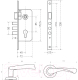 Миниатюра изображения товара Замок врезной Аллюр Оскар Арт ЗВ4-85А.1380 SN (матовый никель)