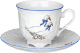 Чашка с блюдцем Cmielow i Chodziez Rococo / 676-044 (гуси) - 