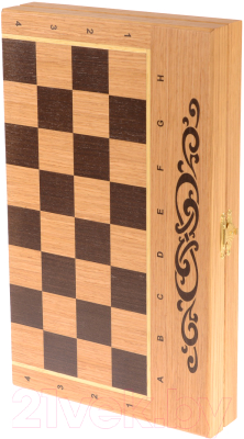 

Набор настольных игр WoodGames, Нарды и шашки / 40ДСК2В1