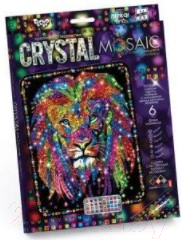 Набор для творчества Danko Toys Crystal Mosaic Лев / CRM-01-04
