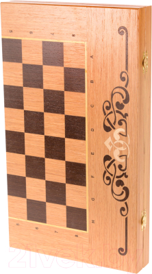 

Набор настольных игр WoodGames, Нарды и шашки / 45ДСК2В1