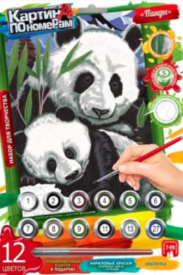 

Картина по номерам Danko Toys, Панды / KN-03-01