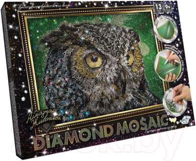 Набор алмазной вышивки Danko Toys Diamond Mosaic Сова / DM-02-01