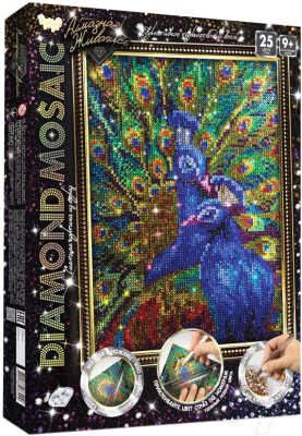 

Набор алмазной вышивки Danko Toys, Diamond Mosaic Павлин / DM-02-03