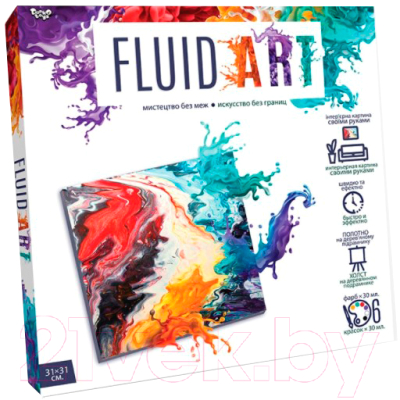 

Набор для творчества Danko Toys, Fluid Art №4 / FA-01-03