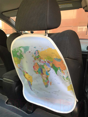 Накидка на автомобильное сиденье JoyArty Цветные континенты / cspr_6999