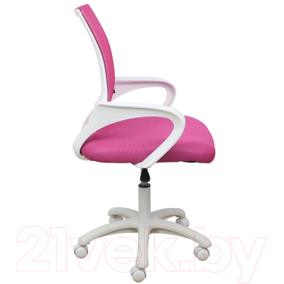 Кресло офисное AksHome Ricci White (розовый)