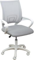 Кресло офисное AksHome Ricci White (светло-серый) - 