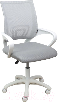Кресло офисное AksHome Ricci White (светло-серый)