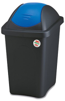 Контейнер для мусора Stefanplast 29x39x50 / 70212 (черный/синий) - 