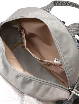 Детский рюкзак Galanteya 5218 / 1с1769к45 (светло-серый/белый)
