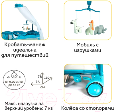 Изображение товара Кровать-манеж Noony Friends Ireland