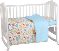 

Комплект постельный для малышей Polini Kids, Жирафы / 0002426-1