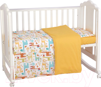 

Комплект постельный детский Polini Kids, Жирафы / 0002426-3