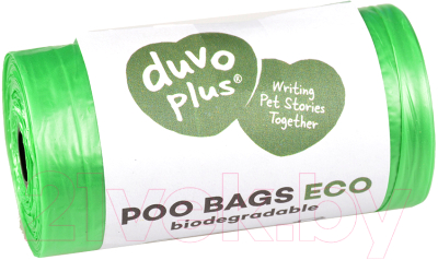 Пакеты для выгула собак Duvo Plus Био / 12495/DV (8x20шт, зеленый)