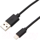 Кабель Rexant USB Lightning / 18-7050 (1м, черный) - 