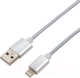 Кабель Rexant USB-Lightning / 18-7051 (1м, серебристый) - 