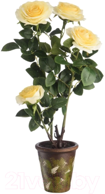 Искусственное растение Вещицы Желтая Роза В640 / YW-42