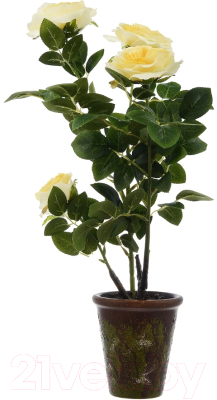 Искусственное растение Вещицы Желтая Роза В640 / YW-42
