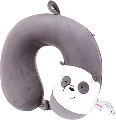Подушка на шею Miniso U-образная We Bare Bears / 4235 (темно-серый) - 