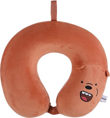 Подушка на шею Miniso U-образная We Bare Bears / 4242 (коричневый) - 