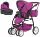 Миниатюра изображения товара Коляска для куклы Carrello Avanti 2 в 1 / 9662 (Rose Red)