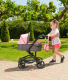 Миниатюра изображения товара Коляска для куклы Carrello Magia 3 в 1 / 9636 (Rose/Red)